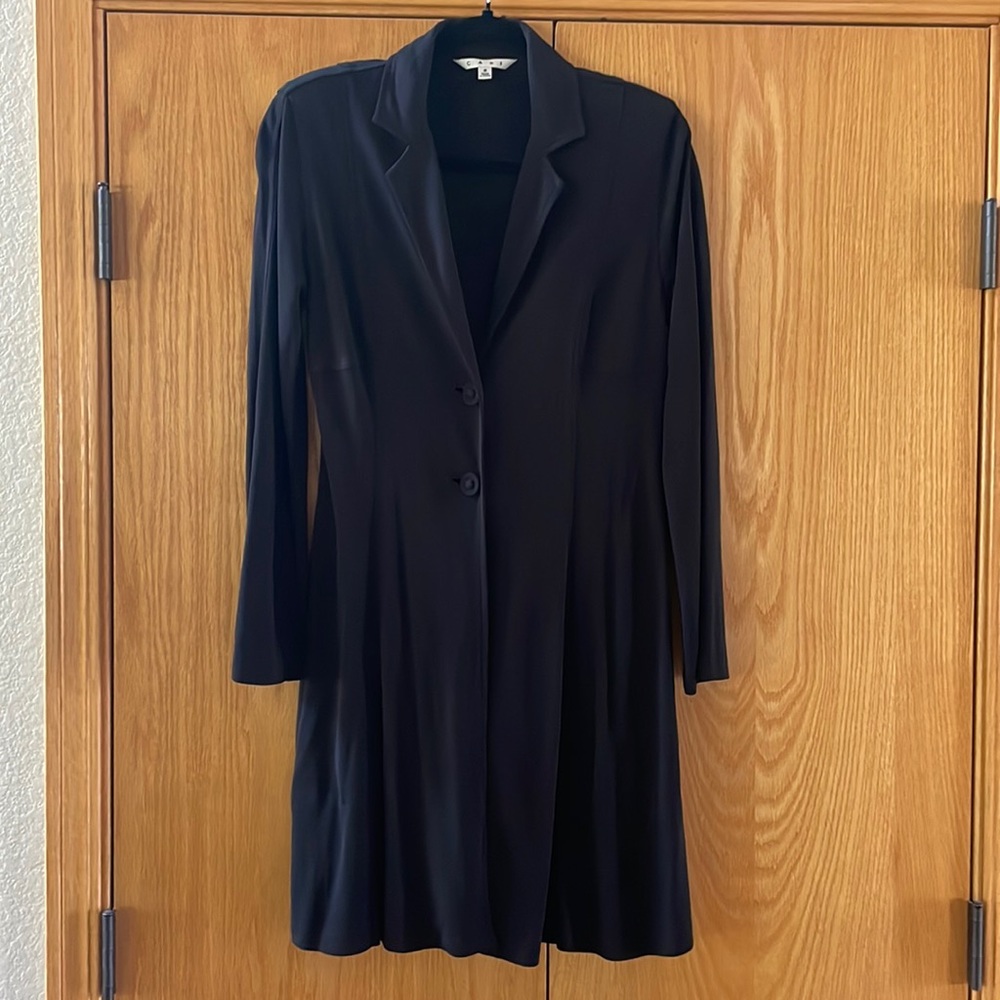 CAbi Ainsley style 102 knit long cardigan. Size S. 70% Rayon 30% Polyester